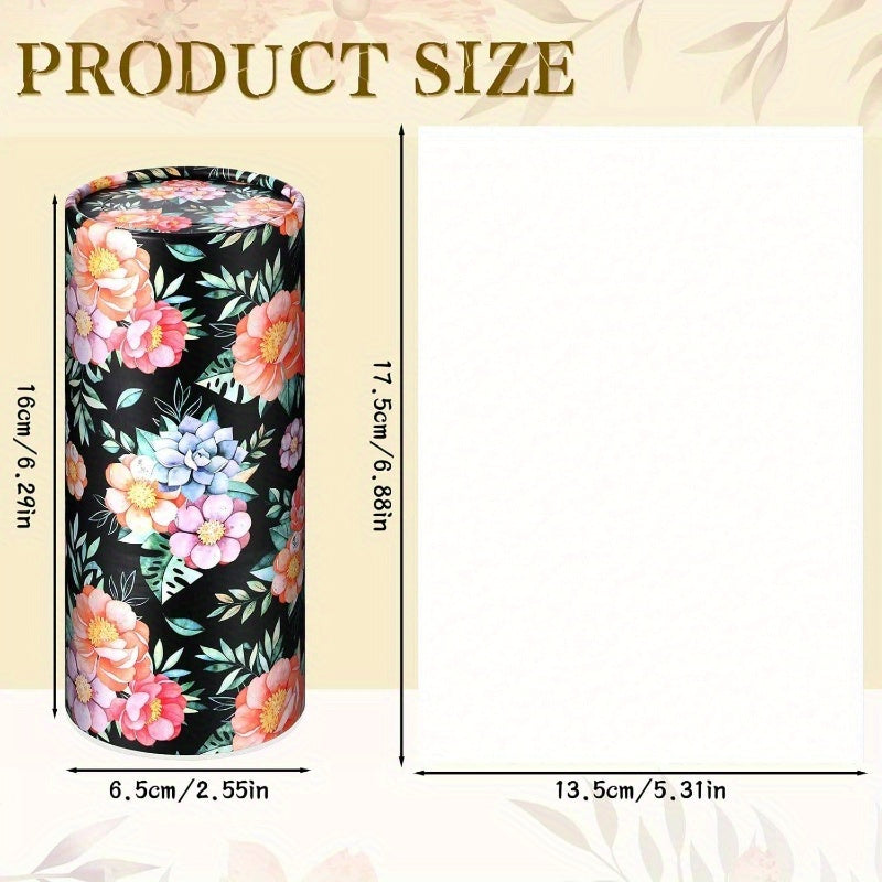 8 Pack Car Tissue Holder with Facial Tissue Bulk Cylinder Car Round Boxes for Travel Fit for Cup Holder Box Round Container (Colorful Flower Style), Car Tissue Holder, Travel Essentials, Vibrant Design, Durable Construction, Compact Design, Sturdy