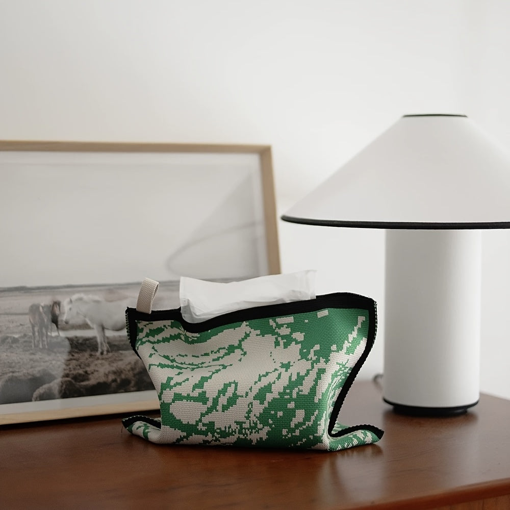 1 Antique Style Tissue Box Cover, Creative Desktop Center Tissue Holder, Large Capacity Bedroom Tissue Box, Home Essentials