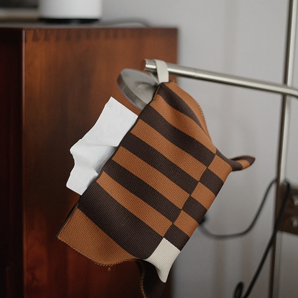 1 Antique Style Tissue Box Cover, Creative Desktop Center Tissue Holder, Large Capacity Bedroom Tissue Box, Home Essentials