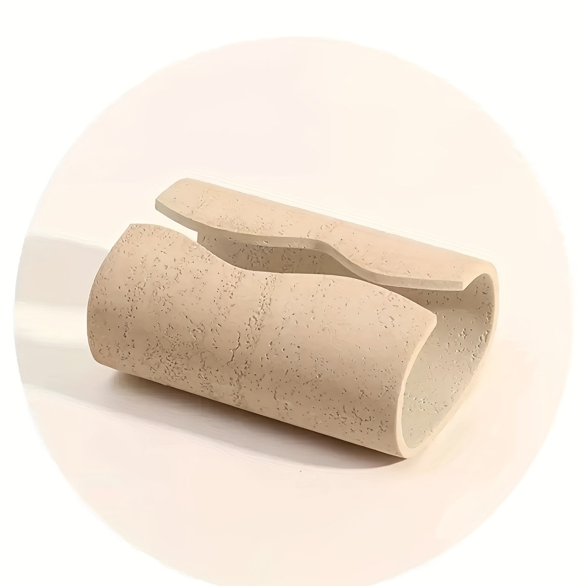 1pc Handmade Resin Rock Tissue Box Holder - Dual Compartment Modern Home Decor for Living Room, Bedroom, Hotel - Indoor/Outdoor Use, No Electricity Needed, Bedroom Accessory, Natural Stone Look, Sophisticated Decor, Dualcompartment Design, Artisanal