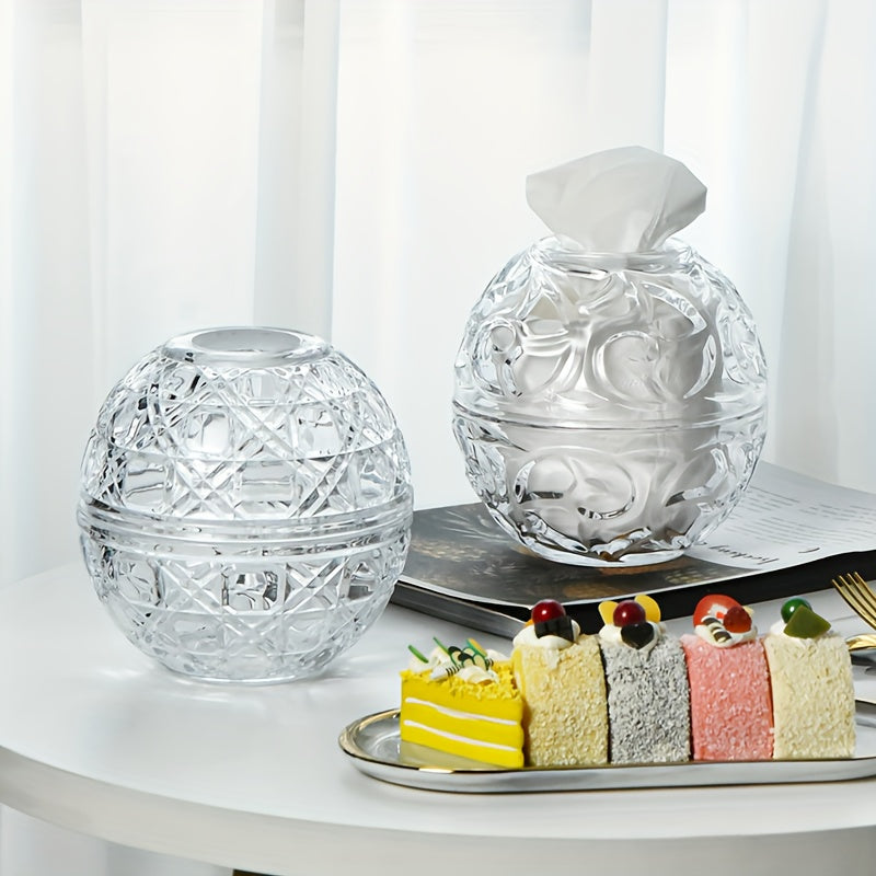 1pc Desktop Tissue Box, Stylish Tissue Holder, Tissue Storage Box, For Bathroom Living Room Bedroom Vanity Countertop, Home Decor, Bathroom Accessories