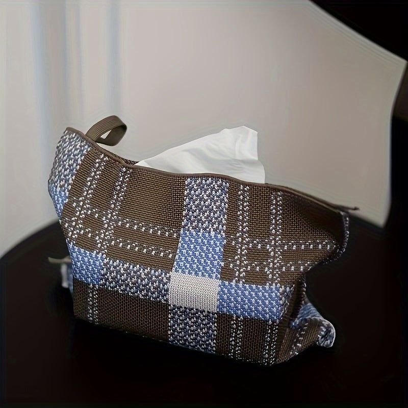 1 Antique Style Tissue Box Cover, Creative Desktop Center Tissue Holder, Large Capacity Bedroom Tissue Box, Home Essentials