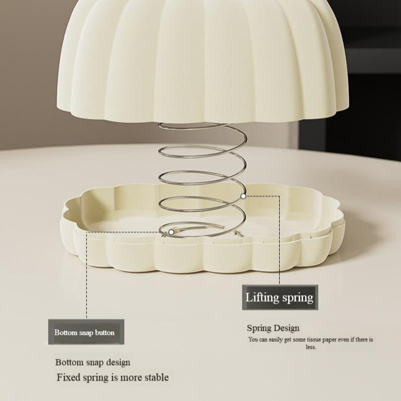 Living Room Pumpkin Cardboard Box, Cream-style Flocking Storage Box, Spring Pumpkin Tissue Rack, Flocking Cr