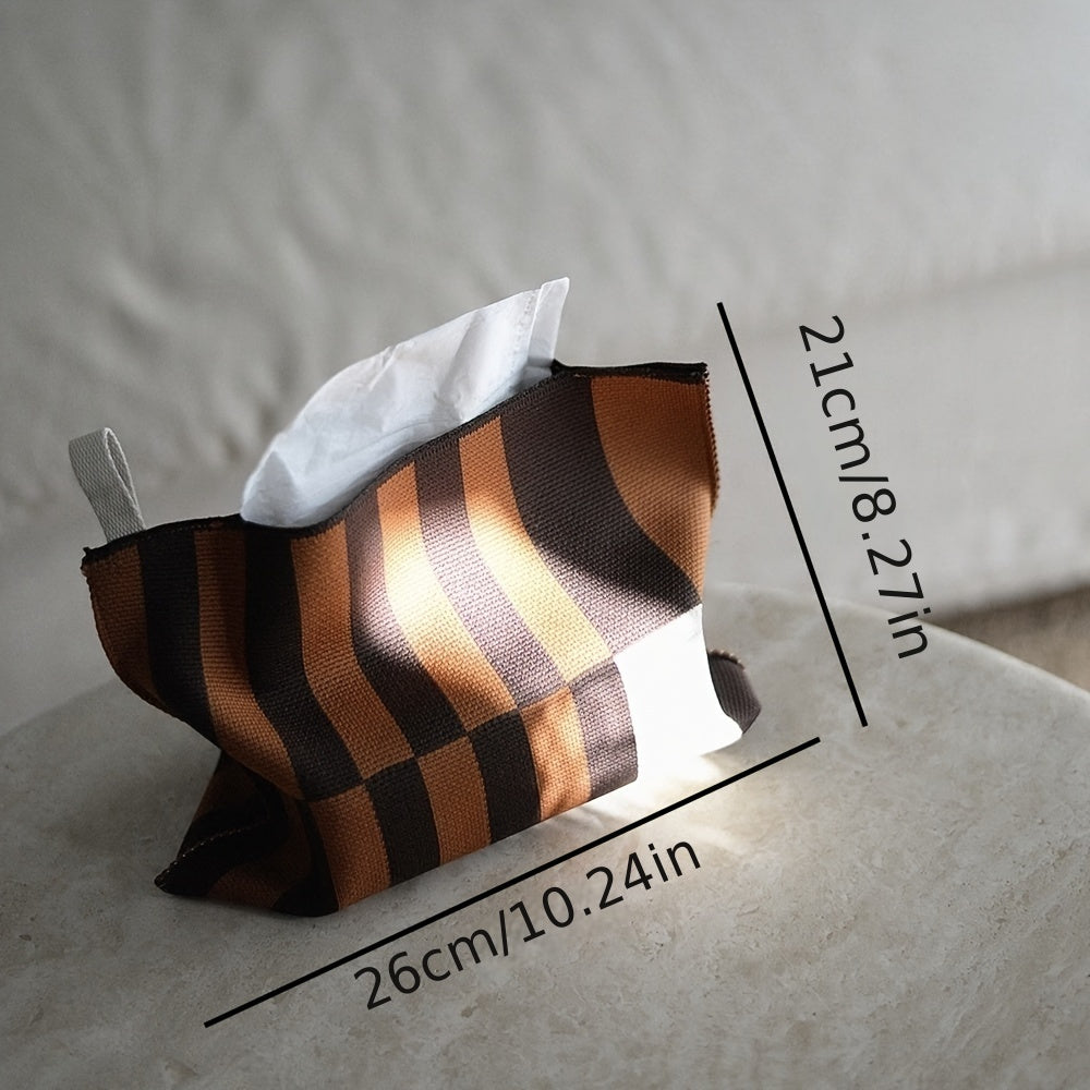 1 Antique Style Tissue Box Cover, Creative Desktop Center Tissue Holder, Large Capacity Bedroom Tissue Box, Home Essentials