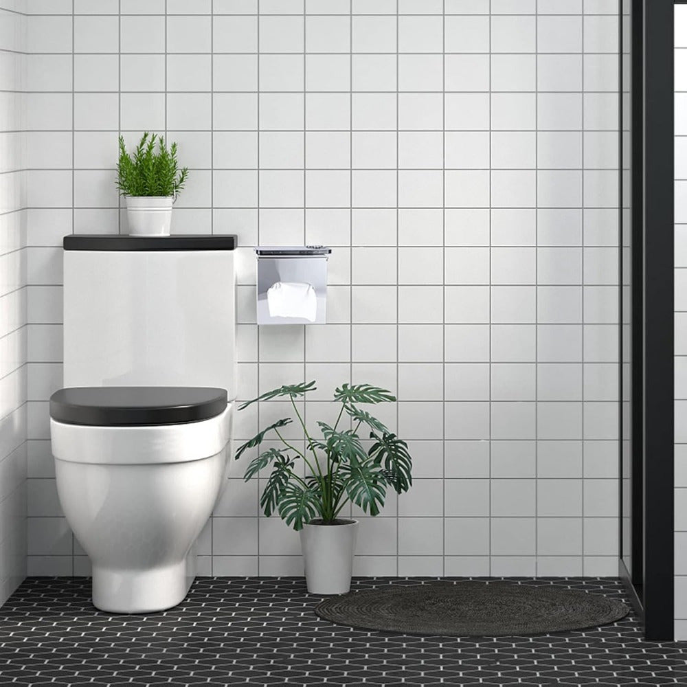 Modern Square Stainless Steel Tissue Box Cover - Wall Mounted, Sleek Metal Holder for Bathroom, Bedroom, Office & Car