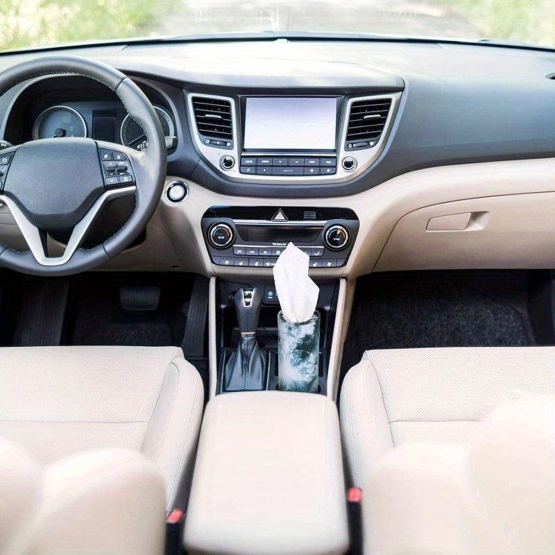 8 Pack Car Tissue Holder with Facial Tissue Bulk Cylinder Car Round Boxes for Travel Fit for Cup Holder Box Round Container (Tie Dye Style), Car Tissue Holder, Travel Essentials, Stylish Storage, Durable Construction, Travel Accessory, Frequent Travelers,