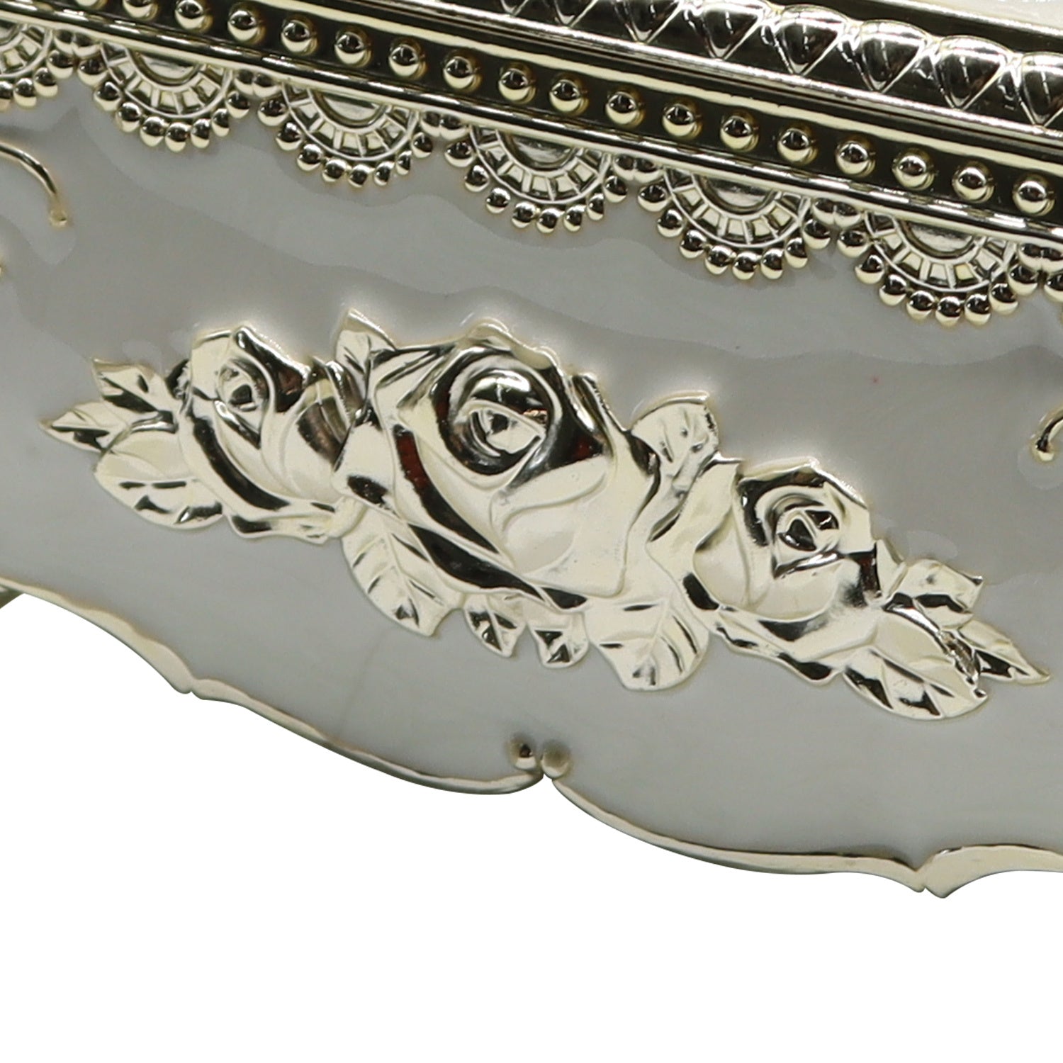 Luxury European-Style Tissue Box Holder, Decorative Non-Waterproof Plastic Tissue Dispenser, Elegant Design, with No Electricity Required, for Living Room, KTV, Restaurants, Picnics, Garden Houses