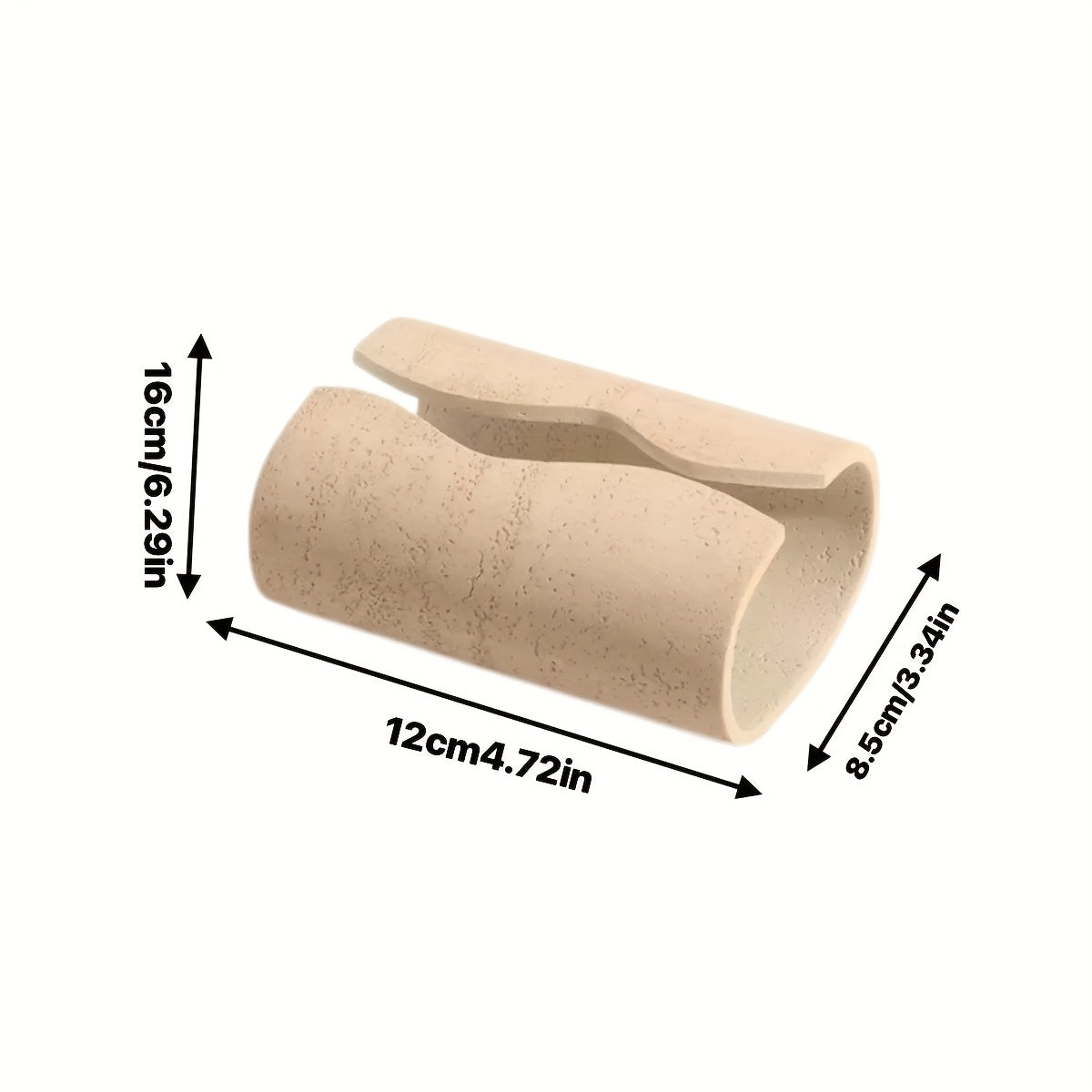 1pc Handmade Resin Rock Tissue Box Holder - Dual Compartment Modern Home Decor for Living Room, Bedroom, Hotel - Indoor/Outdoor Use, No Electricity Needed, Bedroom Accessory, Natural Stone Look, Sophisticated Decor, Dualcompartment Design, Artisanal