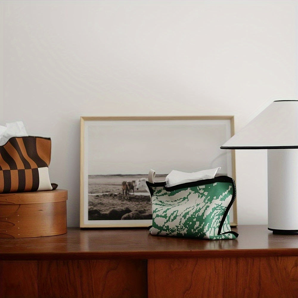 1 Antique Style Tissue Box Cover, Creative Desktop Center Tissue Holder, Large Capacity Bedroom Tissue Box, Home Essentials