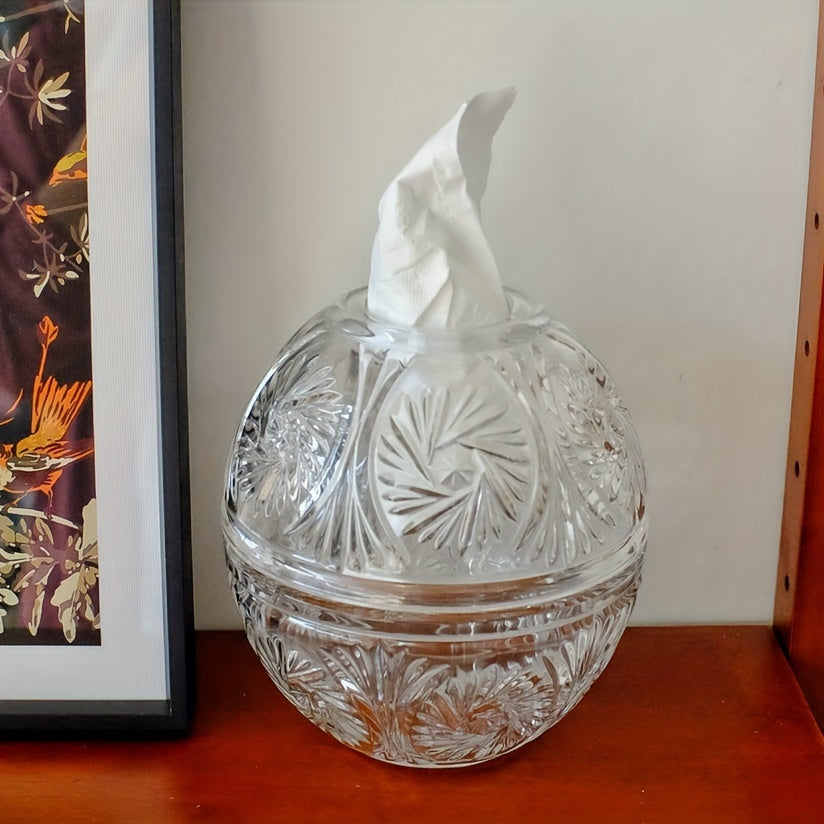 1pc Desktop Tissue Box, Stylish Tissue Holder, Tissue Storage Box, For Bathroom Living Room Bedroom Vanity Countertop, Home Decor, Bathroom Accessories