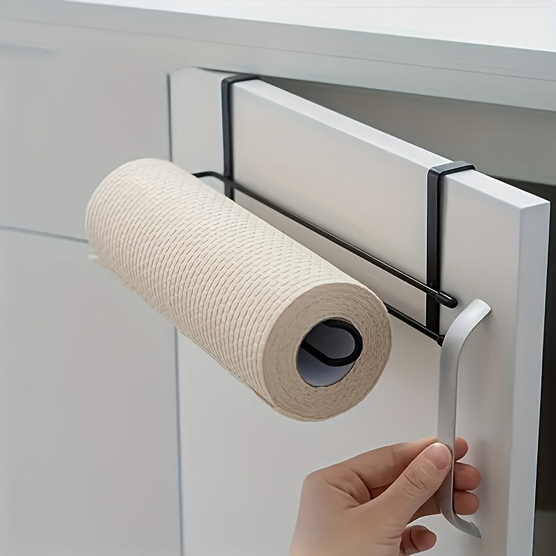 The 2025 new 1pc fashion no-hole tissue stand features a wall-mounted design, allowing for no-hole installation and saving space. Suitable for kitchens and bathrooms, modern and simple style, easy to install