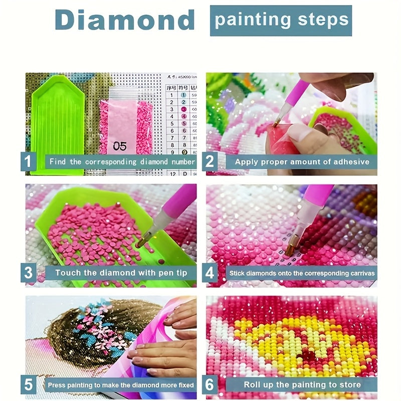 A Diamond Painting Tissue Box Decoration, Floral Bird Pattern Tissue Holder - Stylish Desktop Accessory, Suitable for Kitchen, Restaurant and Bar Sturdy Tissue Box - Home Party and Restaurant Decoration